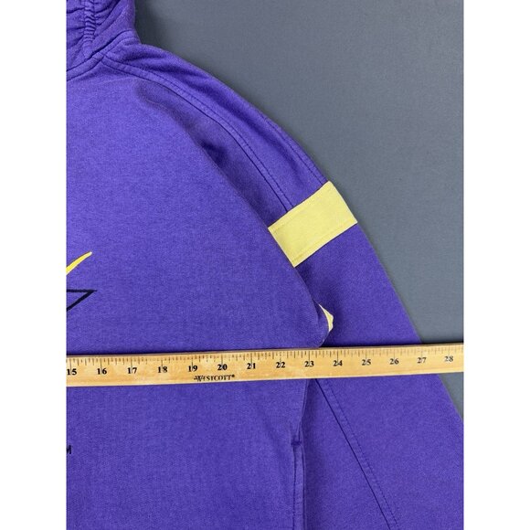 Rare Vintage Converse Magic Johnson Purple Yellow Sweater Lakers Zip Neck Medium - Picture 15 of 16